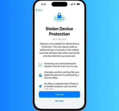 毕节苹果授权维修店分享被盗设备保护功能开启方法 