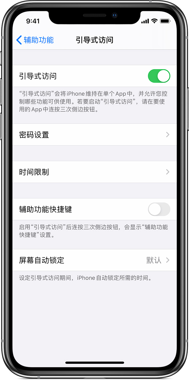 毕节苹果手机维修分享如何在 iPhone 上退出引导式访问 