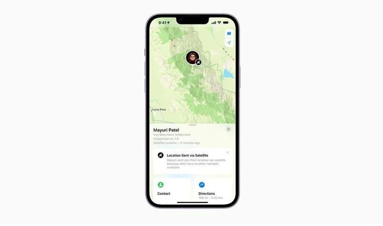 毕节苹果14维修分享iPhone14系列中 FindMy功能通过卫星分享位置方法教程 